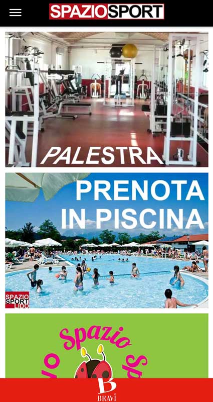 Spazio Sport Buja App Mobile